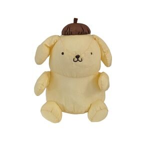 Vintage 1990s Sanrio Smiles Pompompurin 9" Plush HTF Nylon Windbreaker Material‎